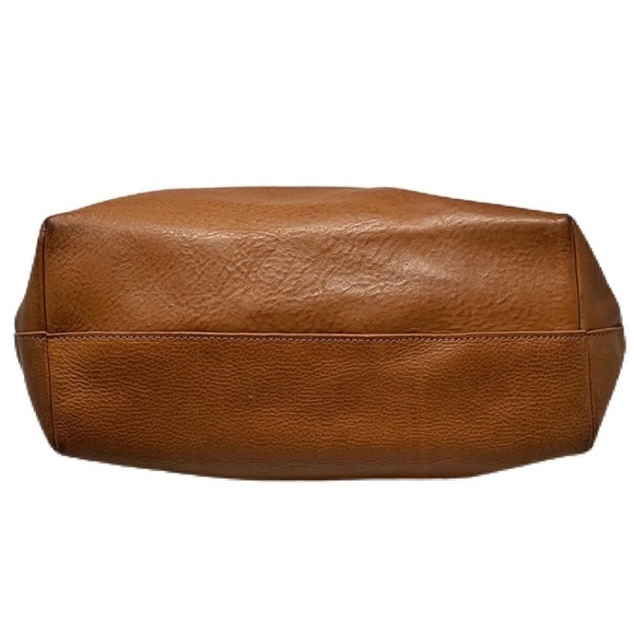 m0851 Anthropologie Vachetta Leather Brown Large Tote Canadian Designer - Picture 6 of 13